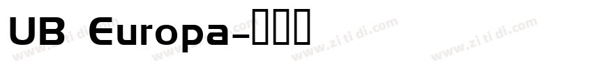 UB Europa字体转换